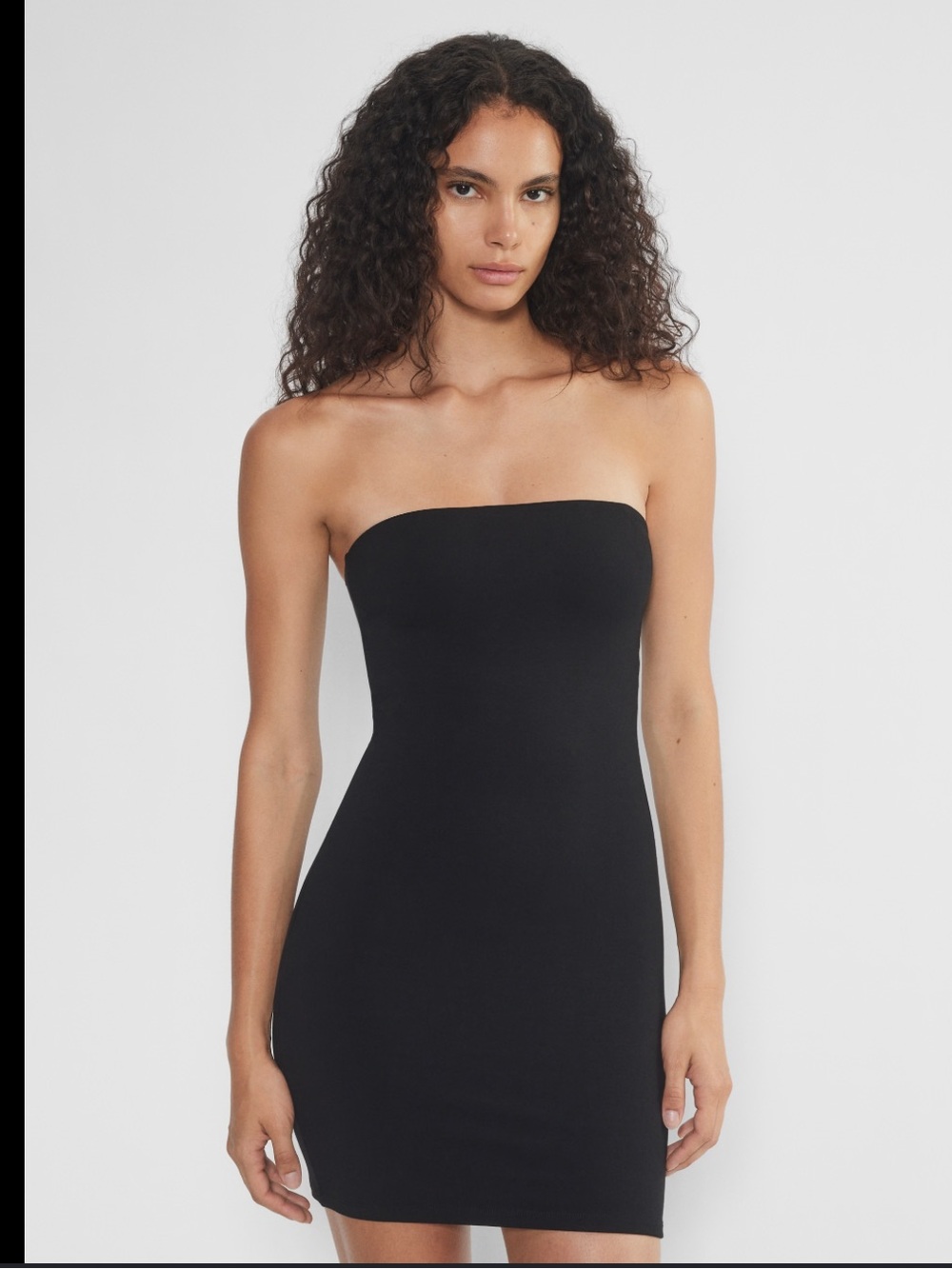 Aritzia TNA Strapless Black Tube Mini Dress